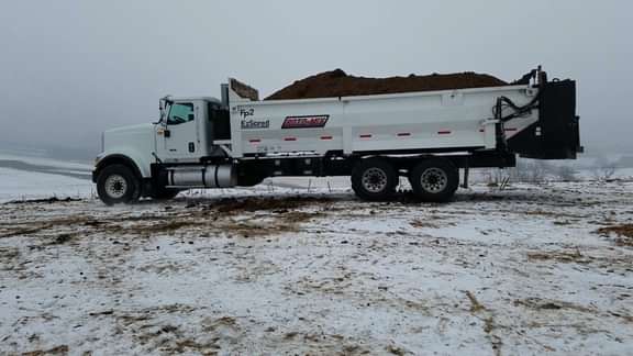 Fp2 with manure in it, in the winter.