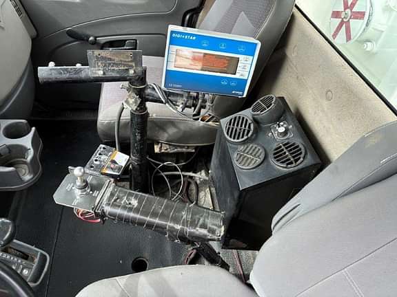 Controls of the truck.