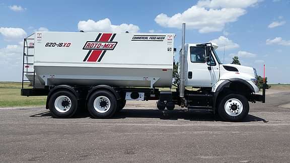 620-16 truck with the mixer from the side view.