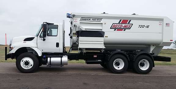 720-16 truck with the mixer from the side view.