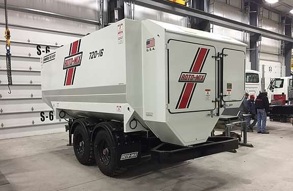 720-16 trailer sitting in the shop.